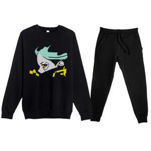 Rebeccas Cyberpunks Edgerunners Premium Crewneck Sweatsuit Set