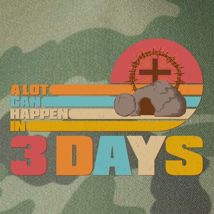 Retro Celebrate Easter A Lot Can Happen In 3 Days Legacy Tie Dye Trucker Hat