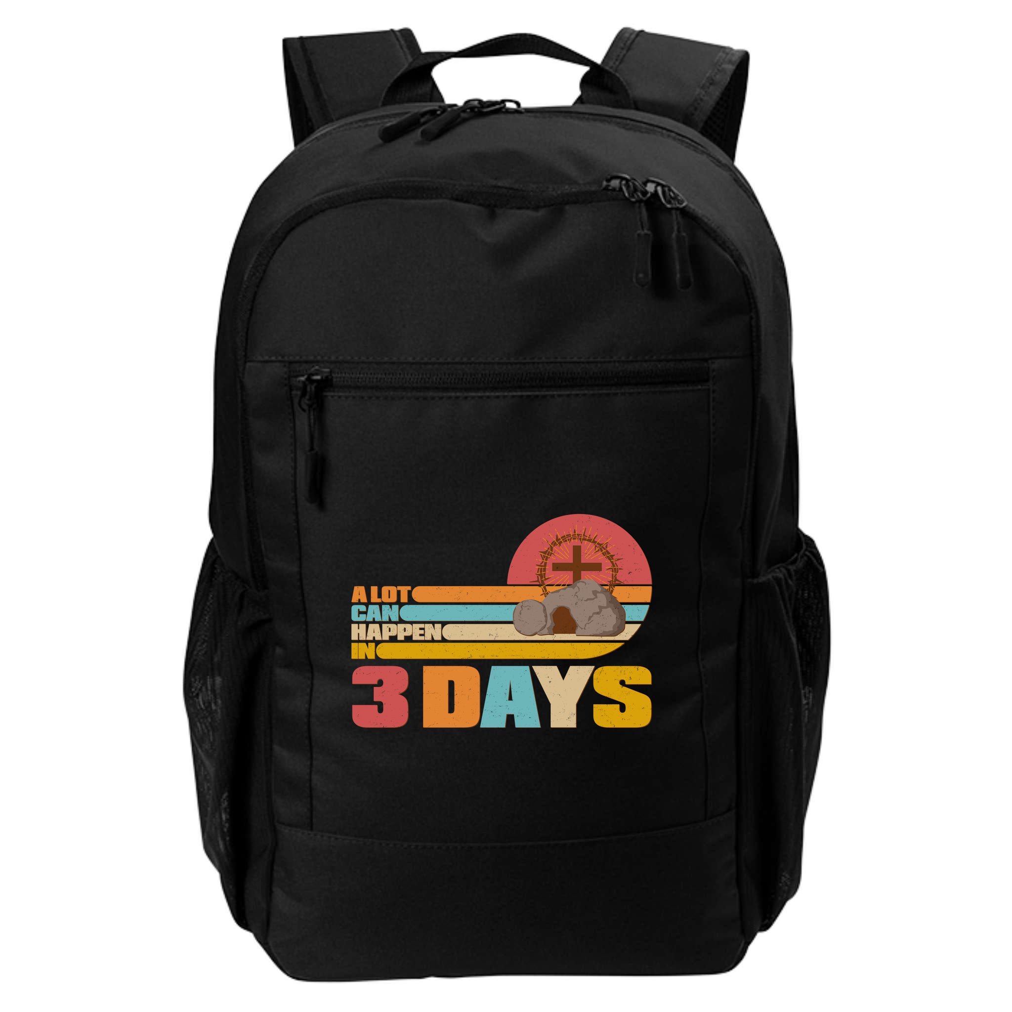 Retro Celebrate Easter A Lot Can Happen In 3 Days Backpack