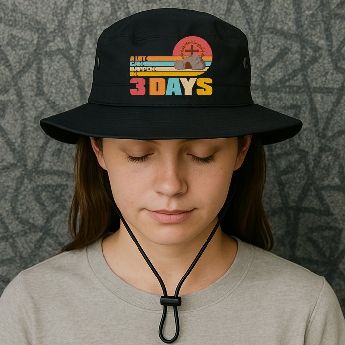 Retro Celebrate Easter A Lot Can Happen In 3 Days Bucket Hat