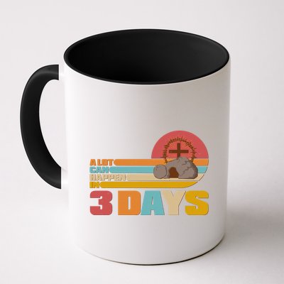 Retro Celebrate Easter A Lot Can Happen In 3 Days Mug