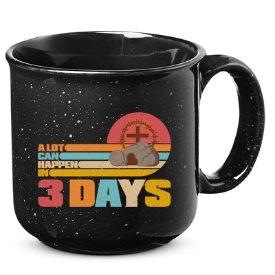 Retro Celebrate Easter A Lot Can Happen In 3 Days 15oz Campfire Ceramic Mug