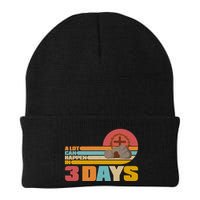 Retro Celebrate Easter A Lot Can Happen In 3 Days Beanie