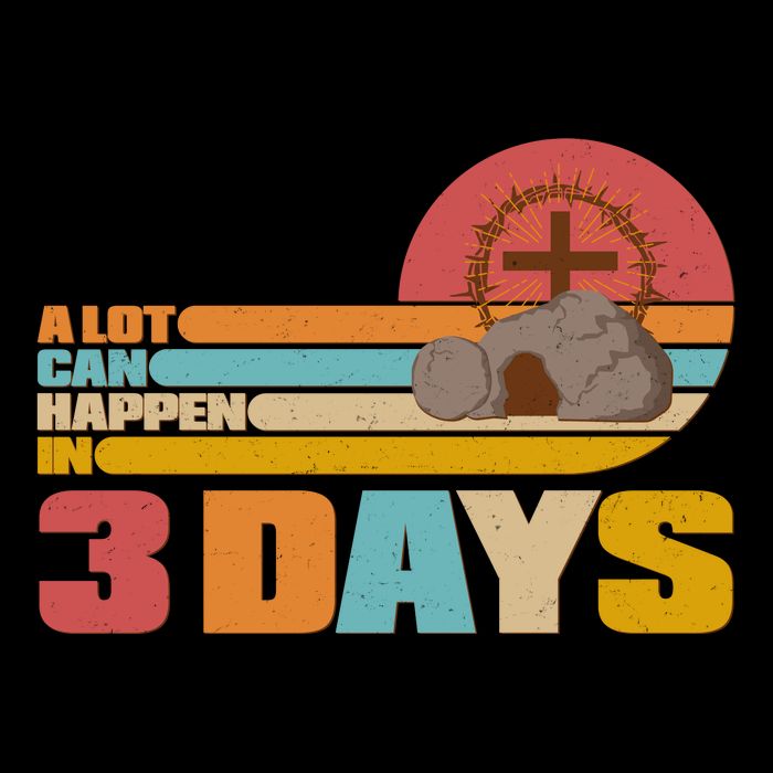 Retro Celebrate Easter A Lot Can Happen In 3 Days Flatbill Hat