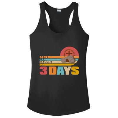 Retro Celebrate Easter A Lot Can Happen In 3 Days Ladies PosiCharge Competitor Racerback Tank