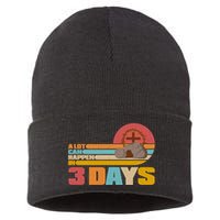 Retro Celebrate Easter A Lot Can Happen In 3 Days Sustainable Knit Beanie