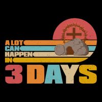 Retro Celebrate Easter A Lot Can Happen In 3 Days Baby Bodysuit