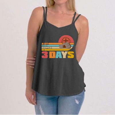 Retro Celebrate Easter A Lot Can Happen In 3 Days Women's Strappy Tank