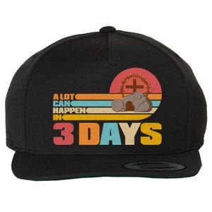 Retro Celebrate Easter A Lot Can Happen In 3 Days Wool Snapback Cap