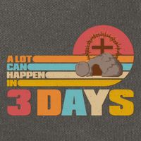 Retro Celebrate Easter A Lot Can Happen In 3 Days Cotton Canvas Backpack