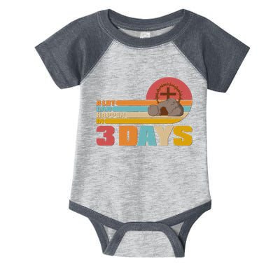 Retro Celebrate Easter A Lot Can Happen In 3 Days Infant Baby Jersey Bodysuit