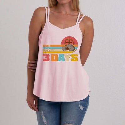 Retro Celebrate Easter A Lot Can Happen In 3 Days Women's Strappy Tank