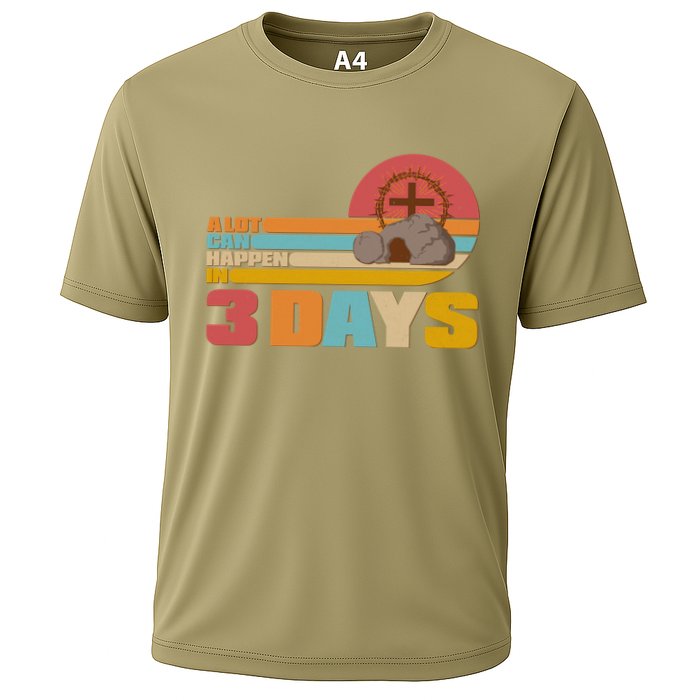 Retro Celebrate Easter A Lot Can Happen In 3 Days Performance Shirt
