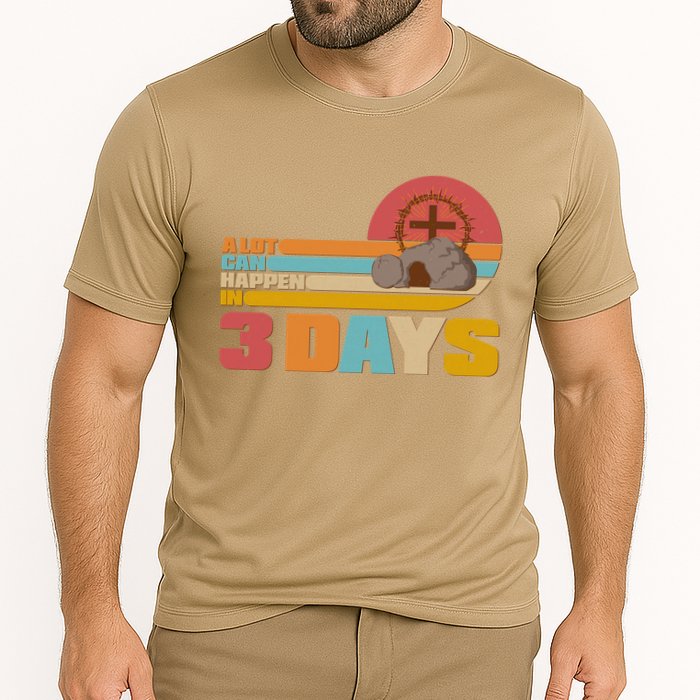 Retro Celebrate Easter A Lot Can Happen In 3 Days Performance Shirt
