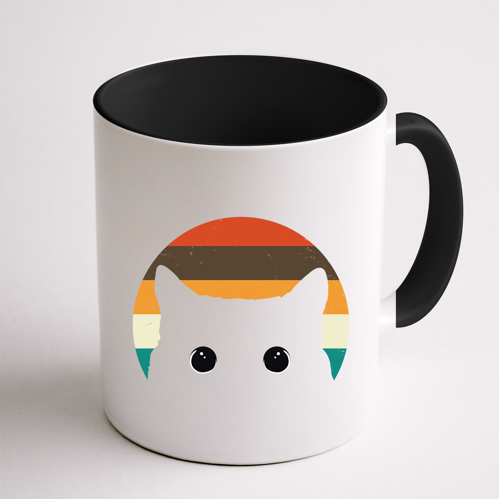 Retro Cat Eyes Vintage Sunset Mug