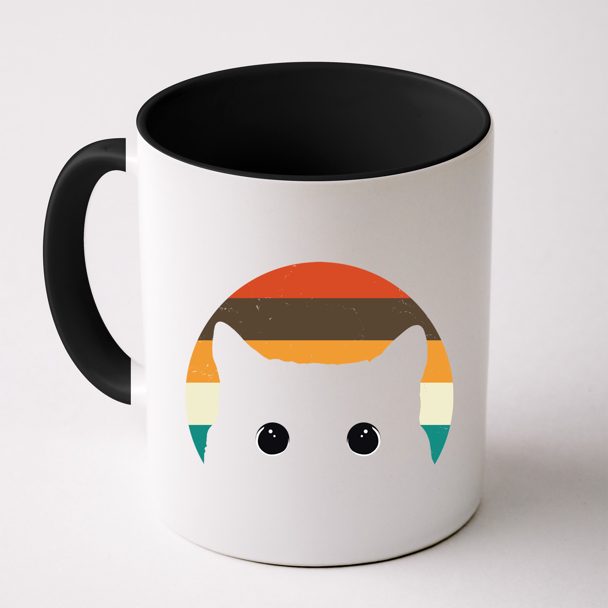 Retro Cat Eyes Vintage Sunset Mug