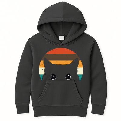 Retro Cat Eyes Vintage Sunset Kids Hoodie