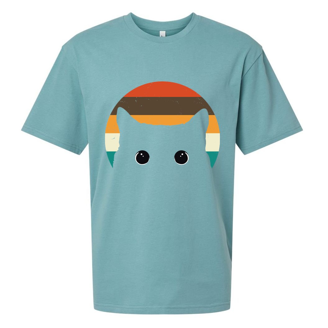 Retro Cat Eyes Vintage Sunset Sueded Cloud Jersey T-Shirt