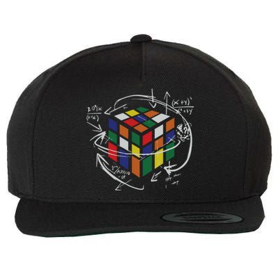 Rubix's Cube EQUATION Funny Wool Snapback Cap