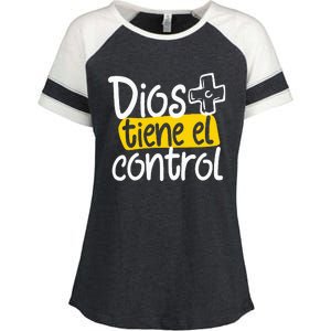 Regalo Cristiano En Espanol Christian Spanish Dios Tiene Con Enza Ladies Jersey Colorblock Tee