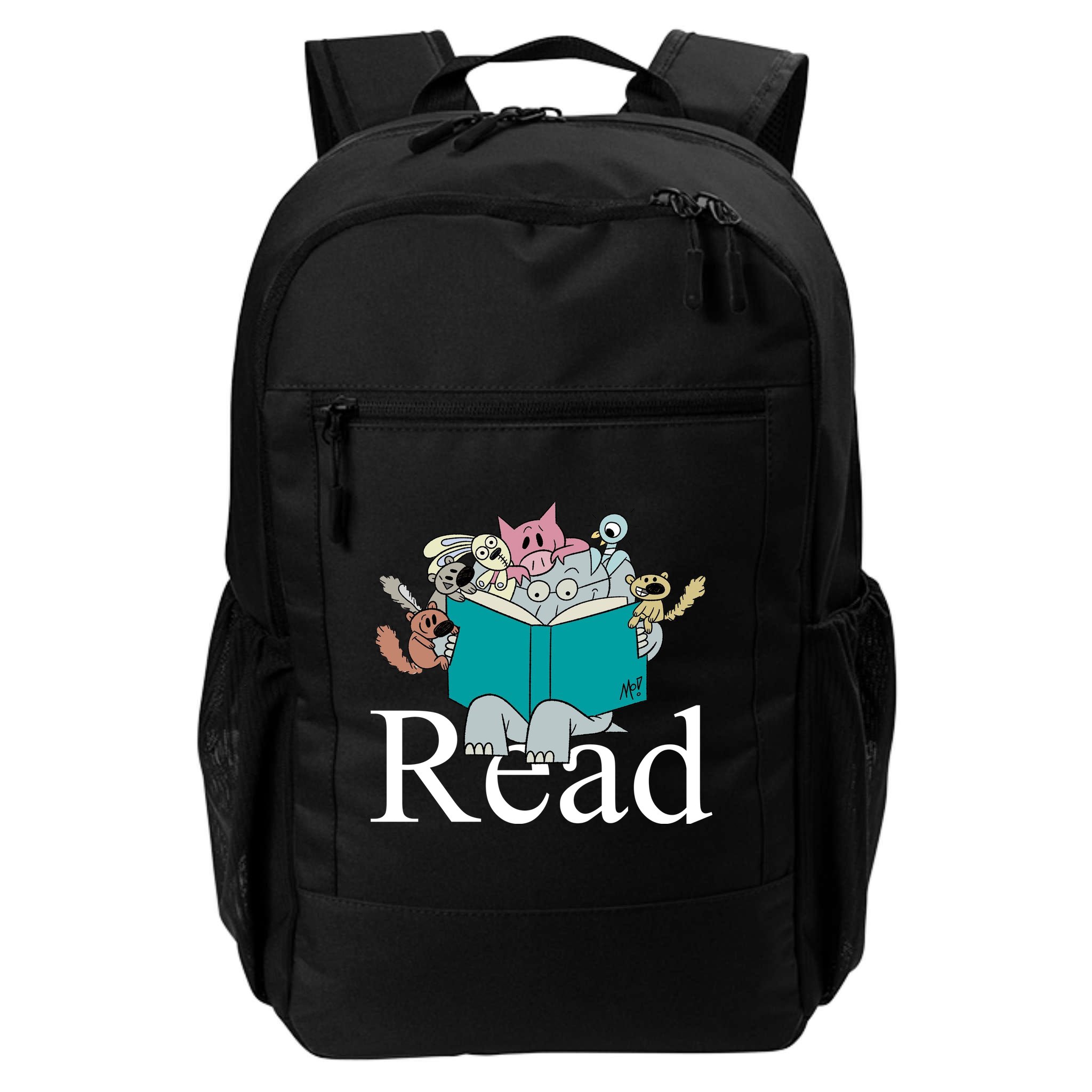 Read Cute Elephant Book Lover Gift Backpack