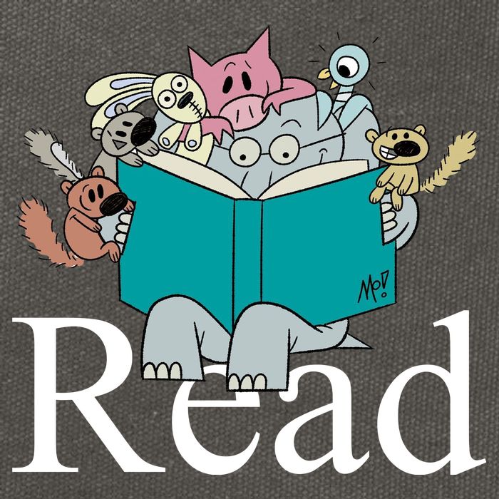 Read Cute Elephant Book Lover Gift Cotton Canvas Backpack