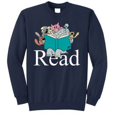 Read Cute Elephant Book Lover Gift Tall Sweatshirt