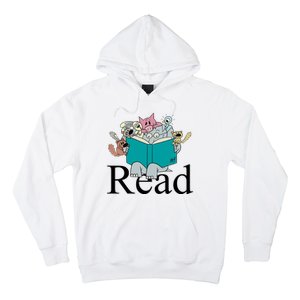 Read Cute Elephant Book Lover Gift Hoodie