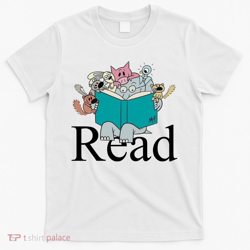 Read Cute Elephant Book Lover Gift T-Shirt