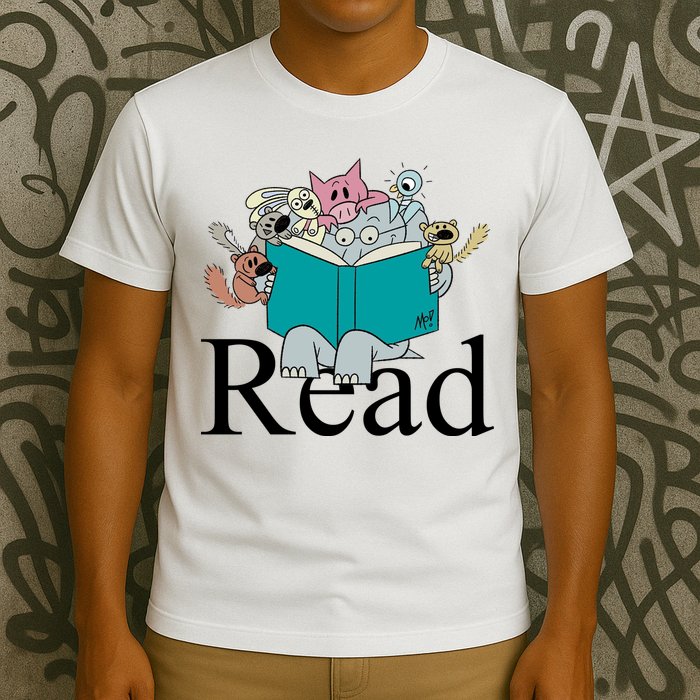 Read Cute Elephant Book Lover Gift T-Shirt