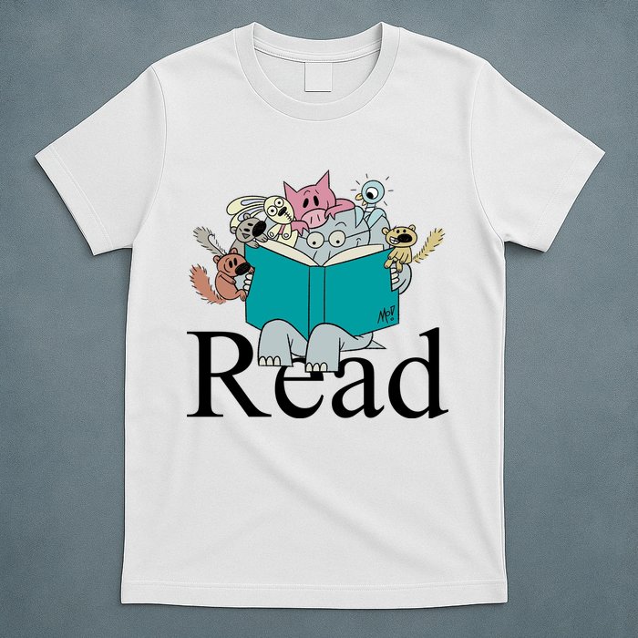 Read Cute Elephant Book Lover Gift T-Shirt