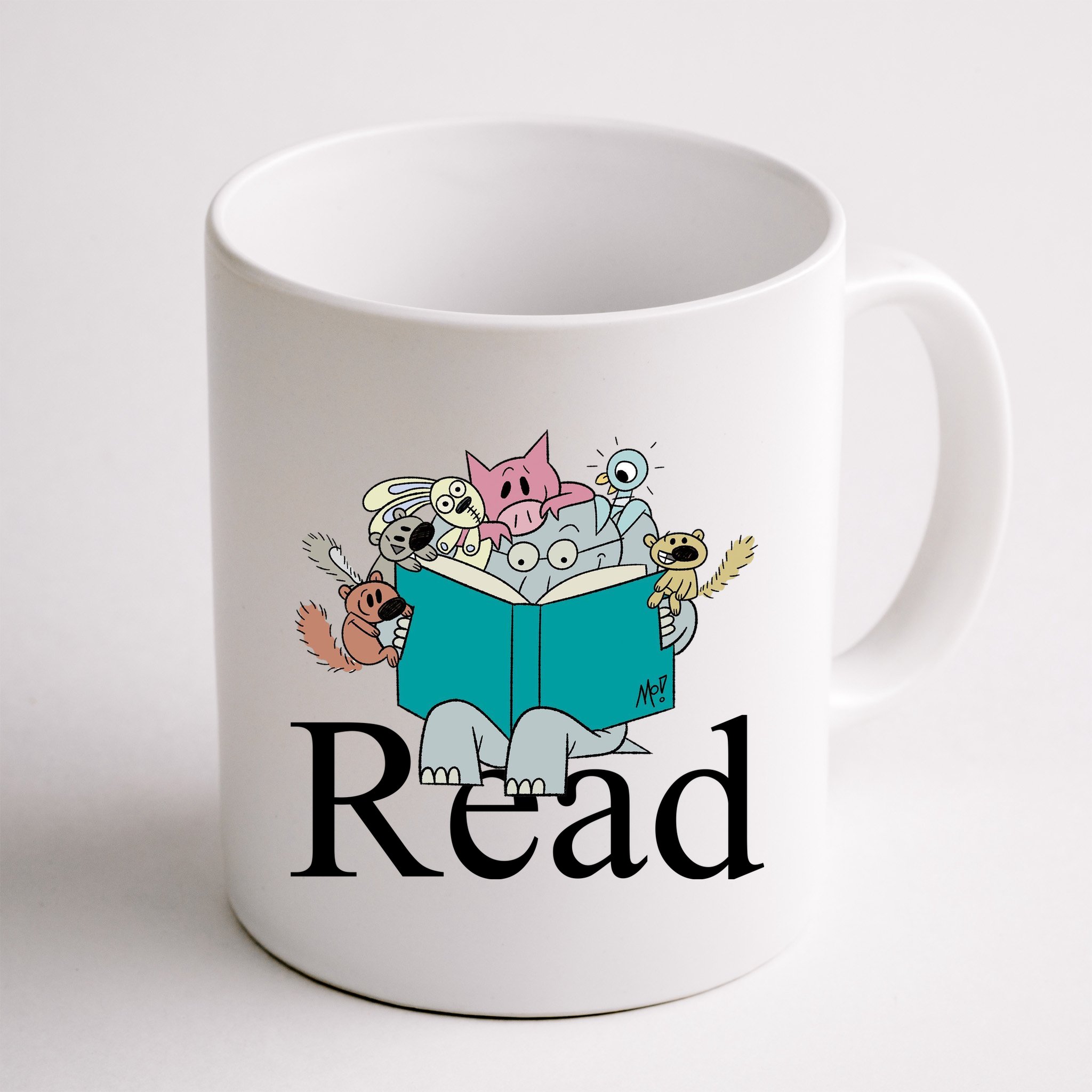 Read Cute Elephant Book Lover Gift Mug
