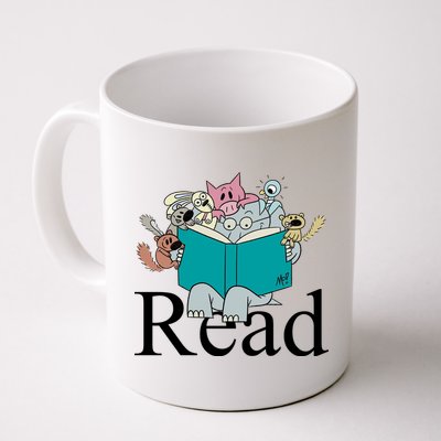 Read Cute Elephant Book Lover Gift Mug