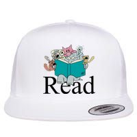 Read Cute Elephant Book Lover Gift Flatbill Hat