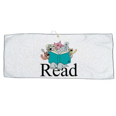 Read Cute Elephant Book Lover Gift Large Microfiber Waffle Golf Towel