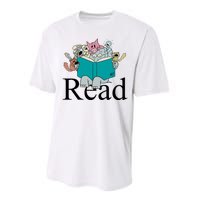 Read Cute Elephant Book Lover Gift Performance Sprint T-Shirt