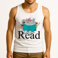 Read Cute Elephant Book Lover Gift Tank Top