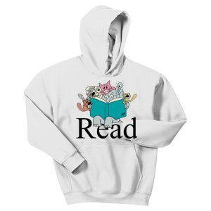 Read Cute Elephant Book Lover Gift Kids Hoodie