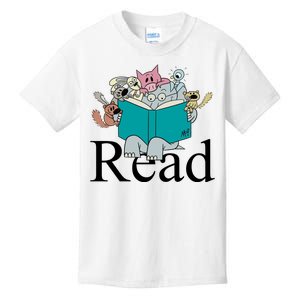 Read Cute Elephant Book Lover Gift Kids T-Shirt