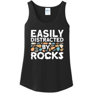 Rock Collector Easily Distracted By Rock Ladies Essential Tank