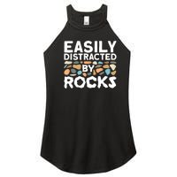 Rock Collector Easily Distracted By Rock Women's Perfect Tri Rocker Tank