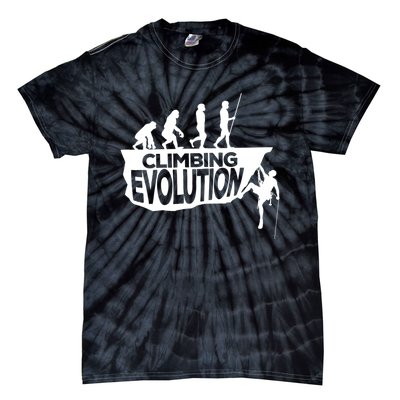 Rock Climbing Evolution Funny Climber Hiker Boulderer Cute Gift Tie-Dye T-Shirt