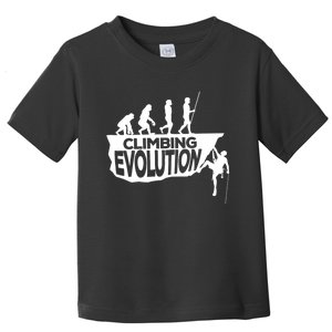 Rock Climbing Evolution Funny Climber Hiker Boulderer Cute Gift Toddler T-Shirt