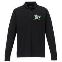 Rebeccas Cyberpunks Edgerunners Performance Long Sleeve Polo