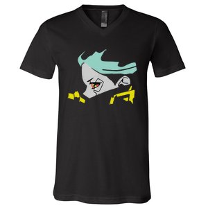 Rebeccas Cyberpunks Edgerunners V-Neck T-Shirt