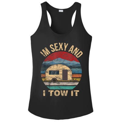 Rv Camper Funny Gift Im Sexy And I Tow It Funny Camper Gift Ladies PosiCharge Competitor Racerback Tank