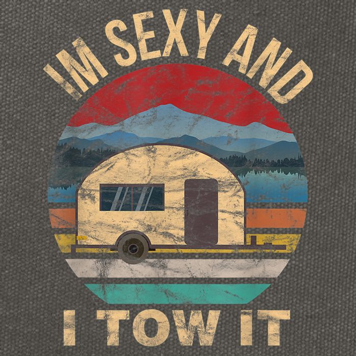 Rv Camper Funny Gift Im Sexy And I Tow It Funny Camper Gift Cotton Canvas Backpack