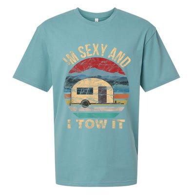 Rv Camper Funny Gift Im Sexy And I Tow It Funny Camper Gift Sueded Cloud Jersey T-Shirt