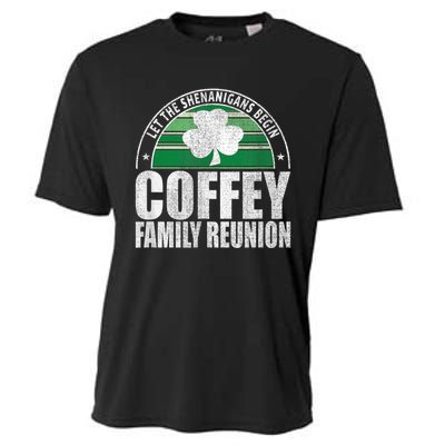 Retro Coffey Family Reunion Funny Irish Cooling Performance Crew T-Shirt