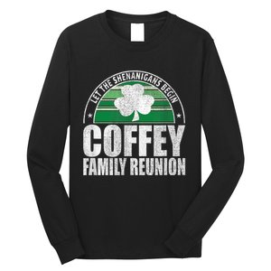 Retro Coffey Family Reunion Funny Irish Long Sleeve Shirt